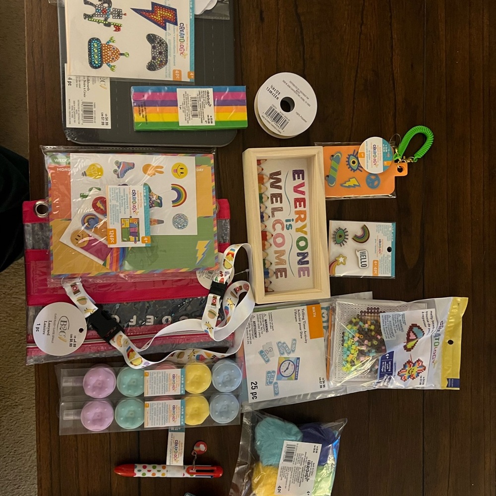 Colorful Art Supplies Set